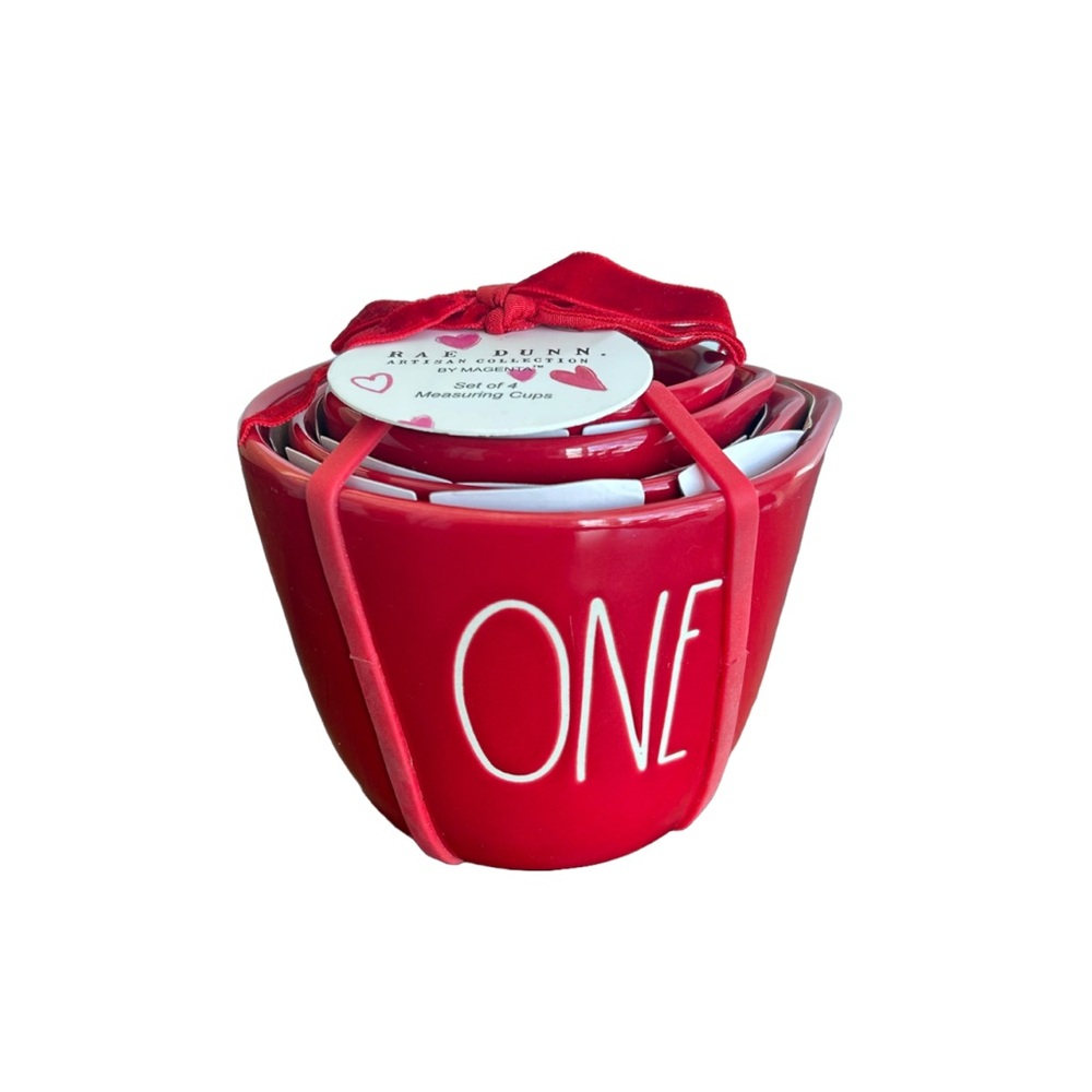 Rae Dunn Bold Red Measuring Cups